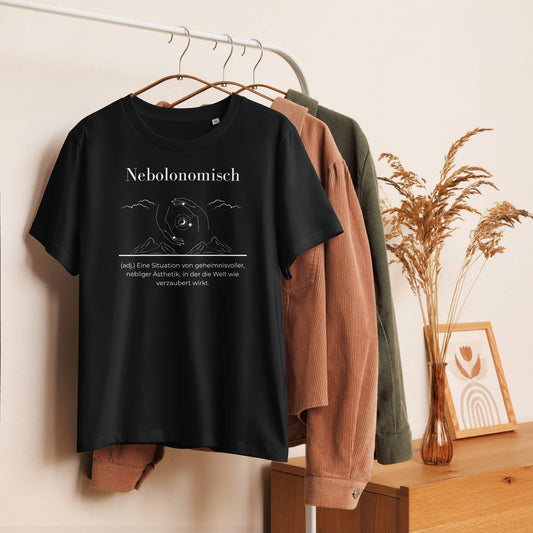 Nebolonomisch Damen T-Shirt – Black – Hängend am Bügel – Wortstolz