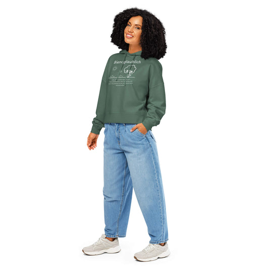 Bienoglaublich Damen Hoodie – Green Bay – Model trägt Größe S – Wortstolz