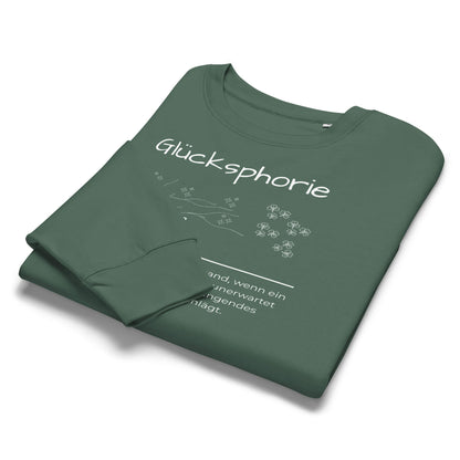Glücksphorie Damen Pullover – Green Bay – Hängend am Kleiderbügel - Wortstolz