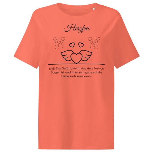 Herzfrei Damen T-Shirt in Fiesta – schwarzer Aufdruck, Bio-Baumwolle, femininer Schnitt – Wortstolz