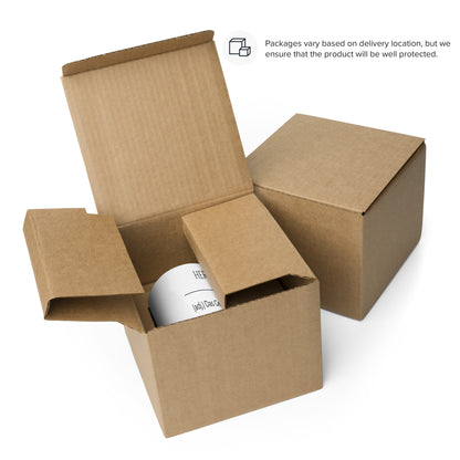 Herzfrei Keramiktasse in Weiß - neues Wort für Freiheit und Liebe - Tasse verpackt im Karton - Wortstolz Design