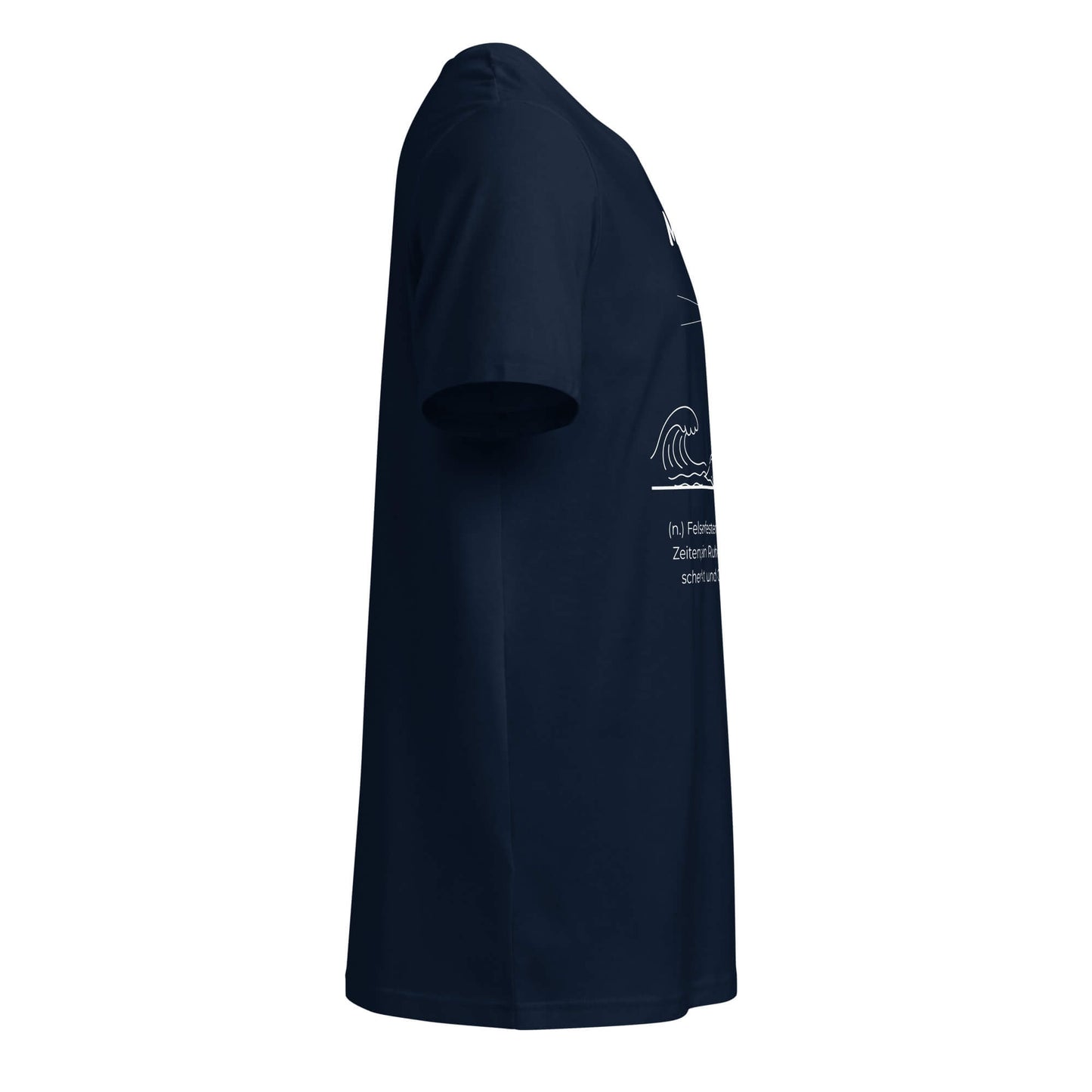 Geschenk T-Shirt - Mamanker T-Shirt in Marineblau aus 155g/m² Bio-Baumwolle, Res5 Edition, Seitenansicht rechts, ohne Print