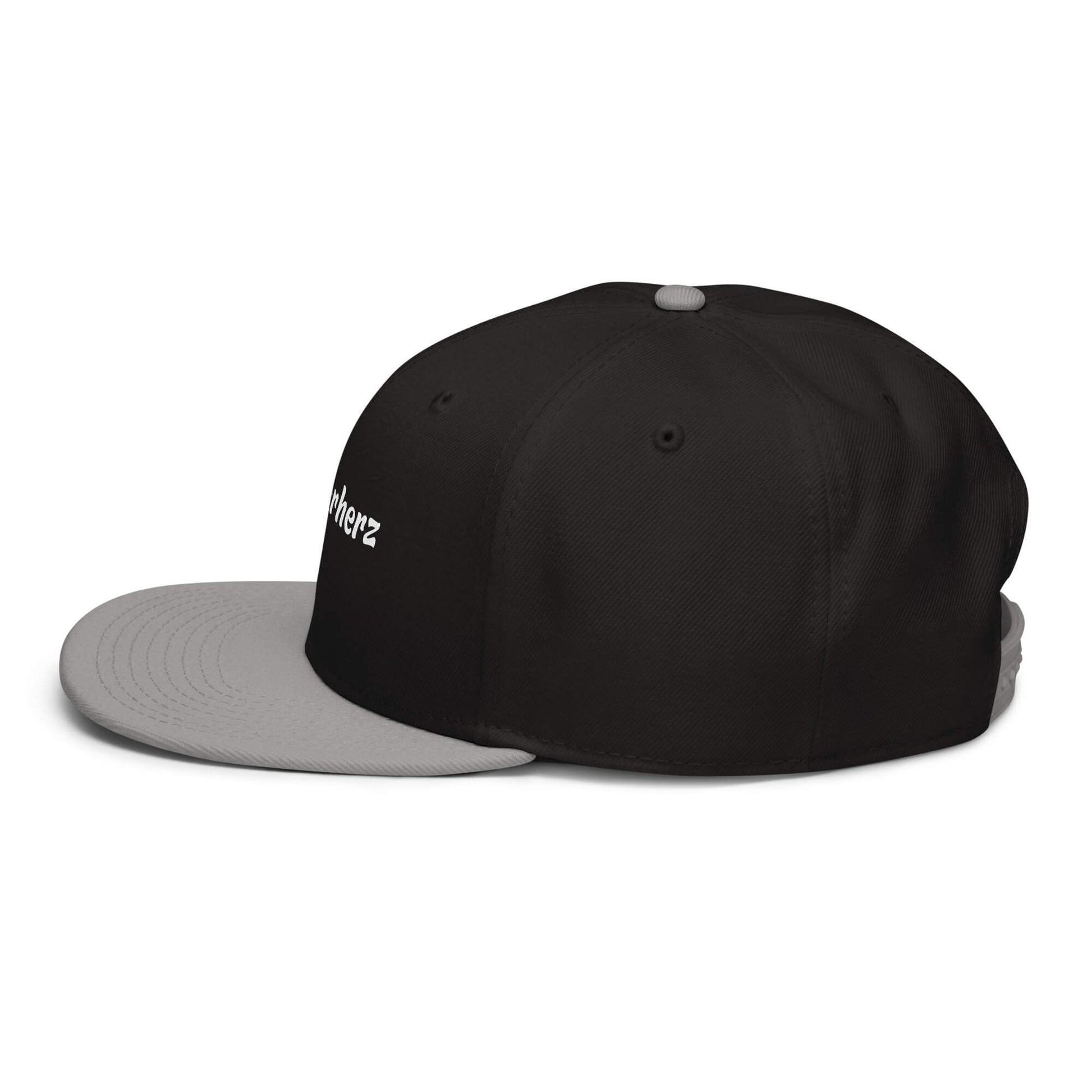 Geschenk Cap - Mutterherz Snapback Cap in Schwarz-Grau - Res5 Edition - Ansicht links