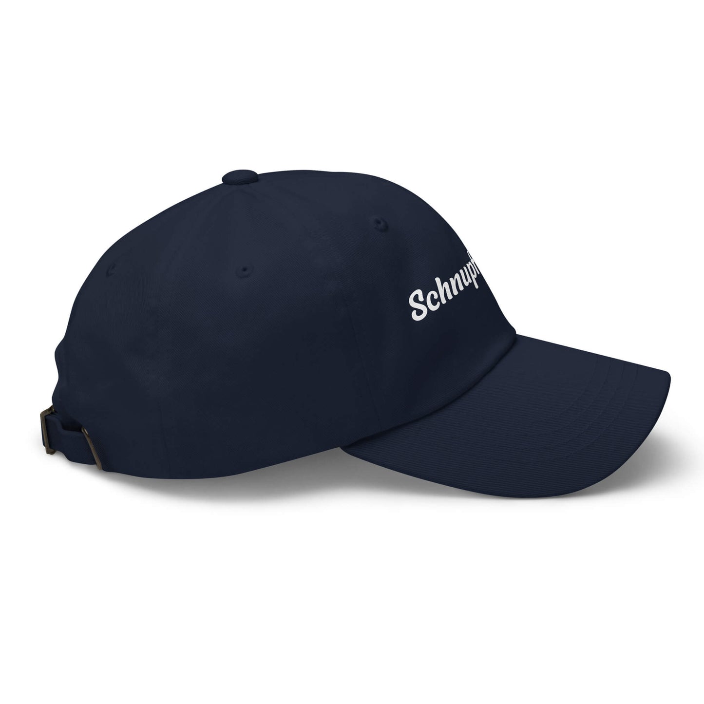 Geschenk Cap - Schnupfwitter Dad Cap in Marineblau - Premium Edition - Ansicht rechts