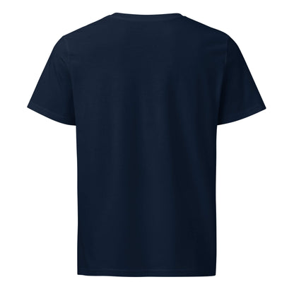 Geschenk T-Shirt - Schnupfwitter T-Shirt in Marineblau aus 155g/m² Bio-Baumwolle, Res5 Edition, Rückseite ohne Print
