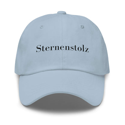 Sternenstolz Premium Dad Cap in Light Blue aus Chino-Baumwoll-Twill - neues Wort für Größe und Stolz - Front - Wortstolz Design