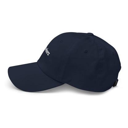 Geschenk Cap - Vaterherz Dad Cap in Marineblau - Premium Edition - Ansicht links