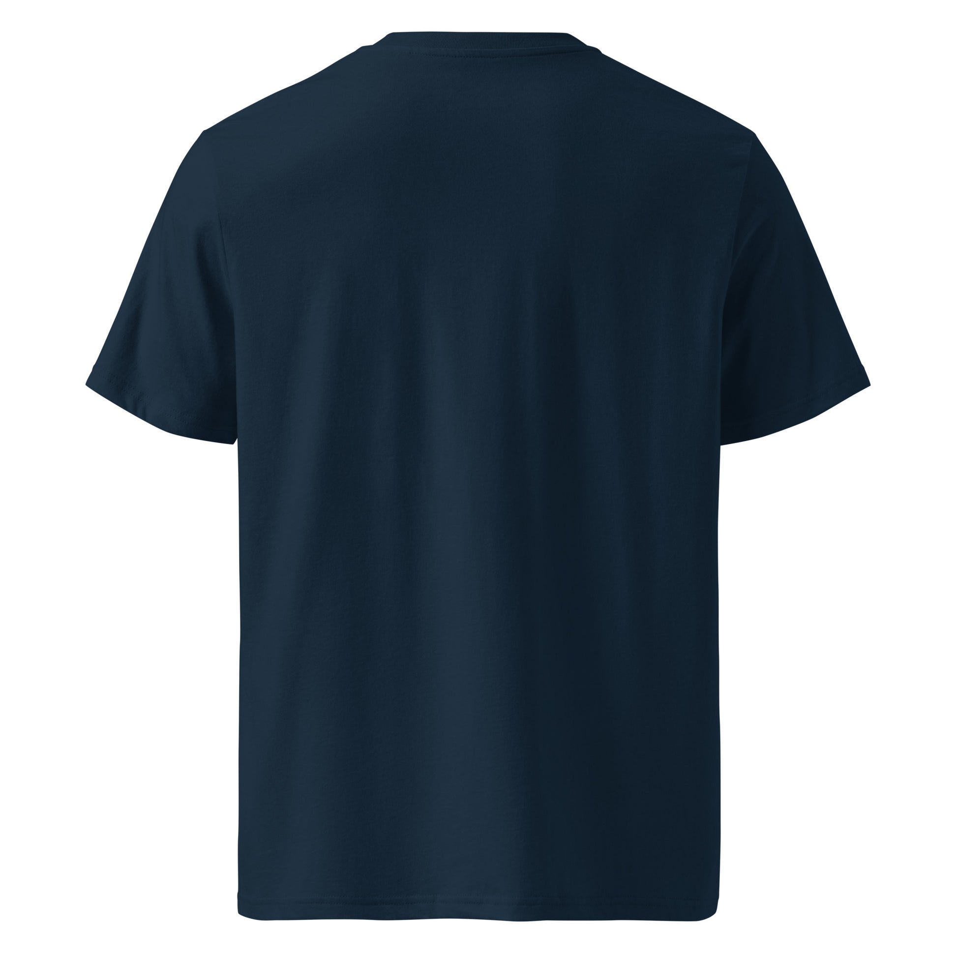 Verzweiliebeln Premium T-Shirt in Marineblau aus Bio-Baumwolle - neues Wort für positives Gefühlschaos - Back - Wortstolz Design